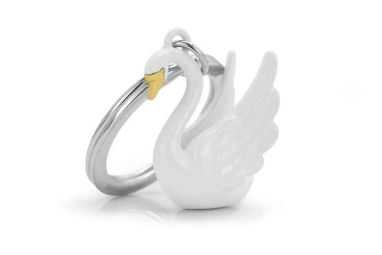 Chocli Keychain Swan (White) - Panache (Koksijde)