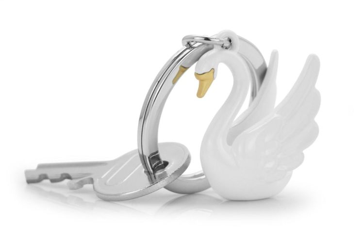 Chocli Keychain Swan (White) - Panache (Koksijde)