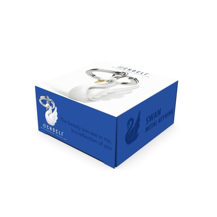 Chocli Keychain Swan (White) - Panache (Koksijde)
