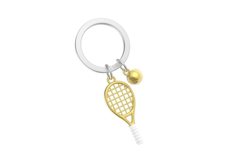 Chocli Keychain Tennis racquet with Ball (Multi) - Panache (Koksijde)