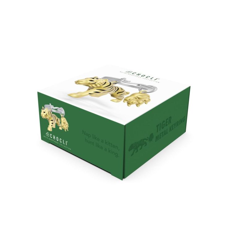 Chocli Keychain Tiger with paw (Pearl Gold) - Panache (Koksijde)