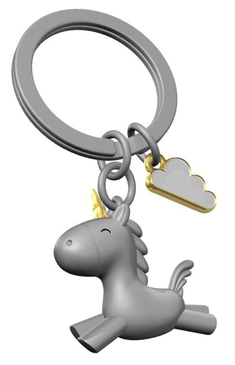 Chocli Keychain Unicorn with Clouds (Silver) - Panache (Koksijde)