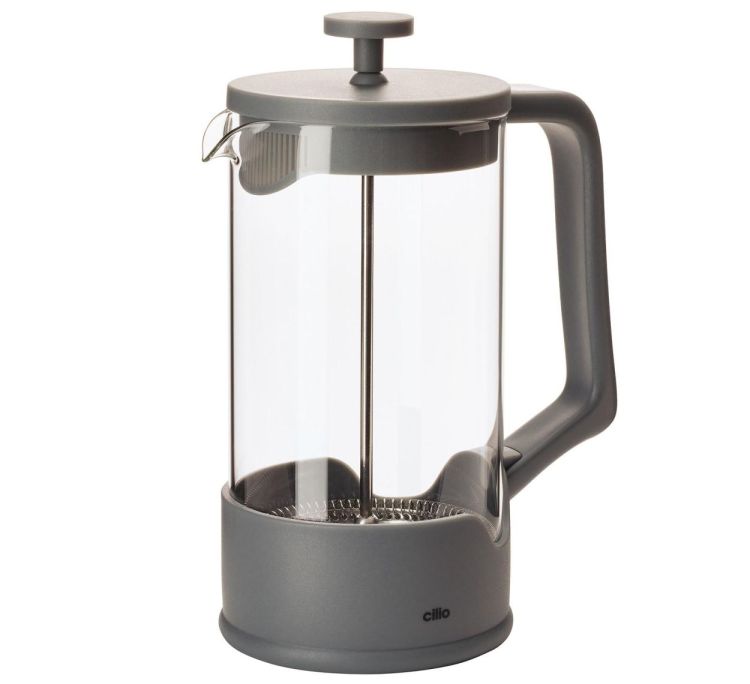 Cilio French Press koffiemaker 8-tassen (Grigio) - Panache (Koksijde)
