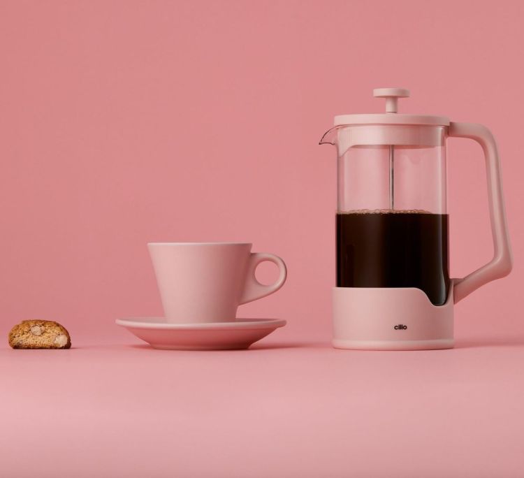 Cilio French Press koffiemaker 8-tassen (Rosa) - Panache (Koksijde)