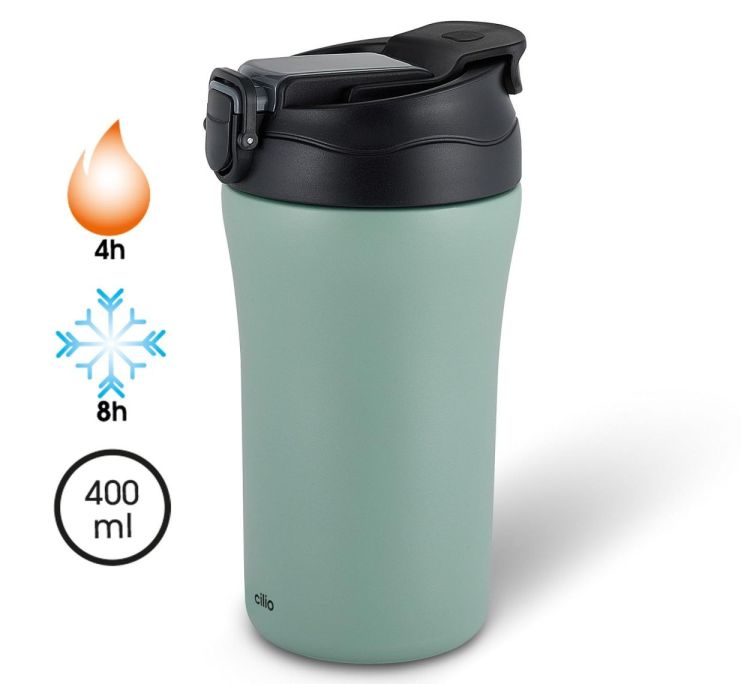 Cilio Isoleerdrinkbeker 400ml (Menta) - Panache (Koksijde)
