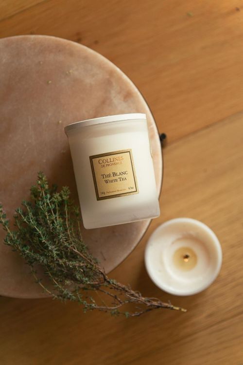 Collines de Provence Bougie Parfumée 180g Thé Blanc () - Panache (Koksijde)