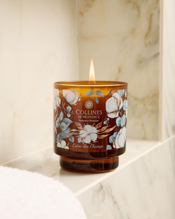 Collines de Provence Bougie Parfumée 220g Coton des Champs (Coton des Champs) - Panache (Koksijde)
