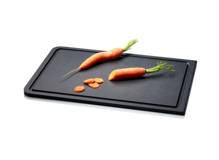 Continenta Planche à découper avec rigole Duracore 38.5x27x0.9cm (Zwart) - Panache (Koksijde)