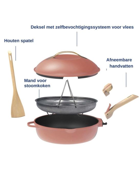 Cookut La Fabuleuse pan 24cm Pivoine (Pivoine) - Panache (Koksijde)