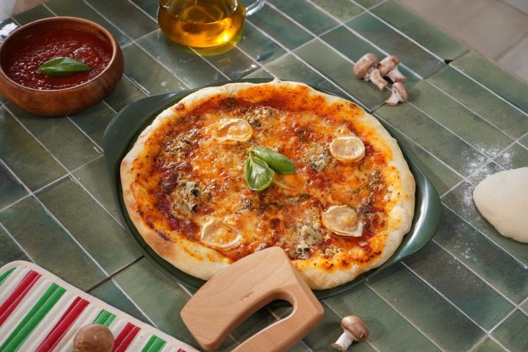Cookut Le Formidable pizza bakplaat met mes Canopee (Canopee) - Panache (Koksijde)