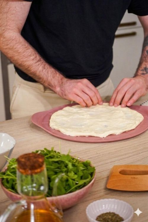 Cookut Le Formidable pizza bakplaat met mes Guimauve (Guimauve) - Panache (Koksijde)