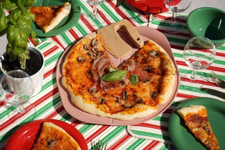 Cookut Le Formidable pizza bakplaat met mes Guimauve (Guimauve) - Panache (Koksijde)
