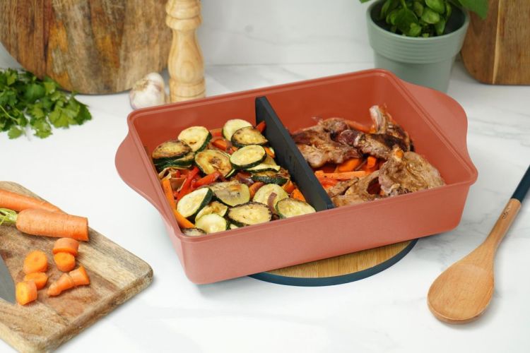 Cookut L'incroyable ovenschaal verstelbaar 27x40x9,5cm Guimauve (Guimauve) - Panache (Koksijde)