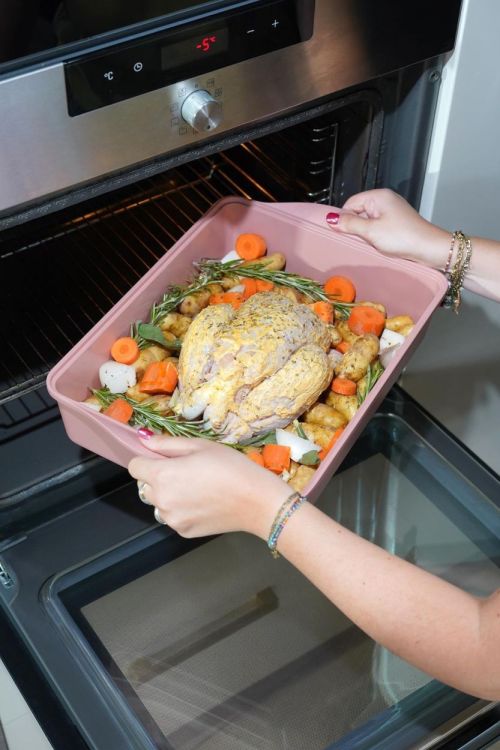 Cookut L'incroyable ovenschaal verstelbaar 27x40x9,5cm Guimauve (Guimauve) - Panache (Koksijde)