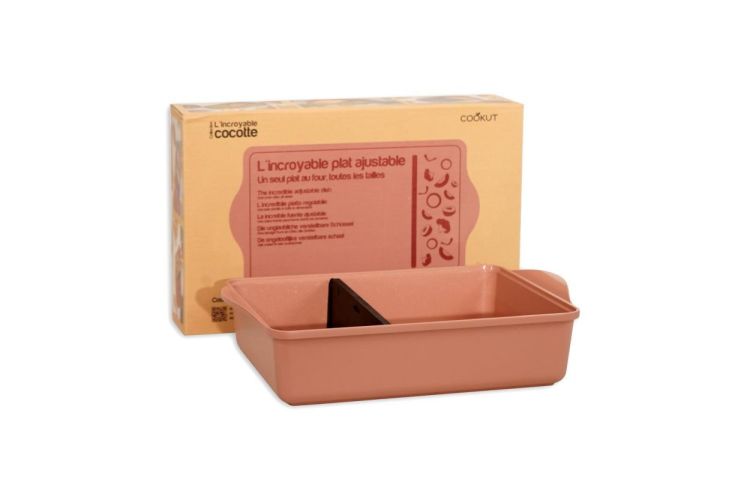 Cookut L'incroyable ovenschaal verstelbaar 27x40x9,5cm Guimauve (Guimauve) - Panache (Koksijde)