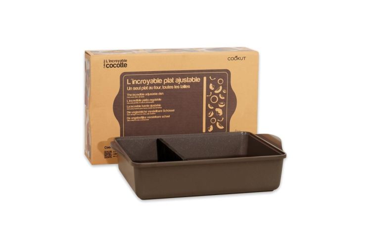 Cookut L'incroyable ovenschaal verstelbaar 27x40x9,5cm Moka (Moka) - Panache (Koksijde)