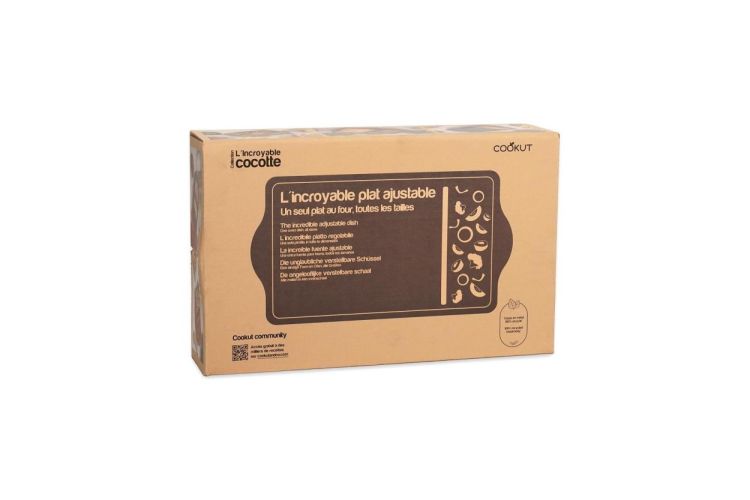 Cookut L'incroyable ovenschaal verstelbaar 27x40x9,5cm Moka (Moka) - Panache (Koksijde)