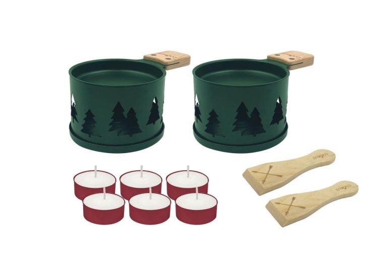 Cookut Raclette met theelichtjes Bomen (Vert) - Panache (Koksijde)