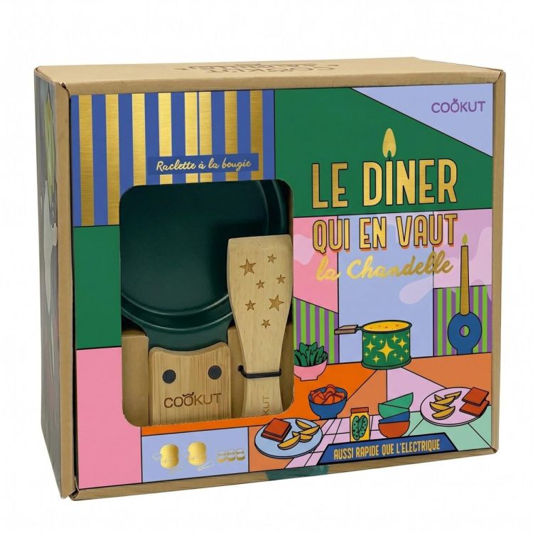 Cookut Raclette à la bougie Étoiles (Vert) - Panache (Koksijde)