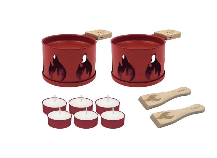 Cookut Raclette met theelichtjes Vuur (Rouge) - Panache (Koksijde)