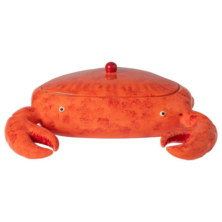Costa Nova Krab met deksel Summer Bliss 32cm (Oranje) - Panache (Koksijde)