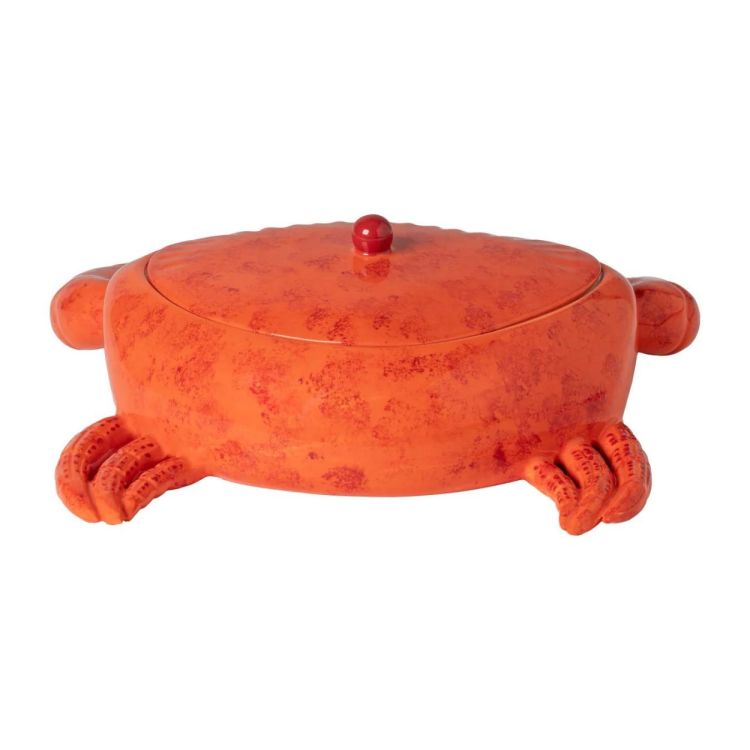 Costa Nova Krab met deksel Summer Bliss 32cm (Oranje) - Panache (Koksijde)