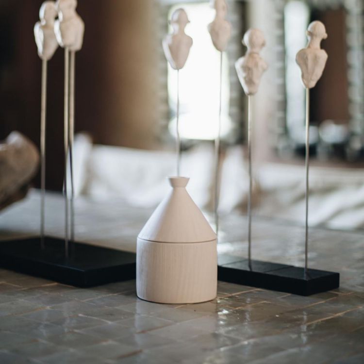 Côté Bougie Marrakech Tajine geurkaars - Skin Sbir (Blanc) - Panache (Koksijde)