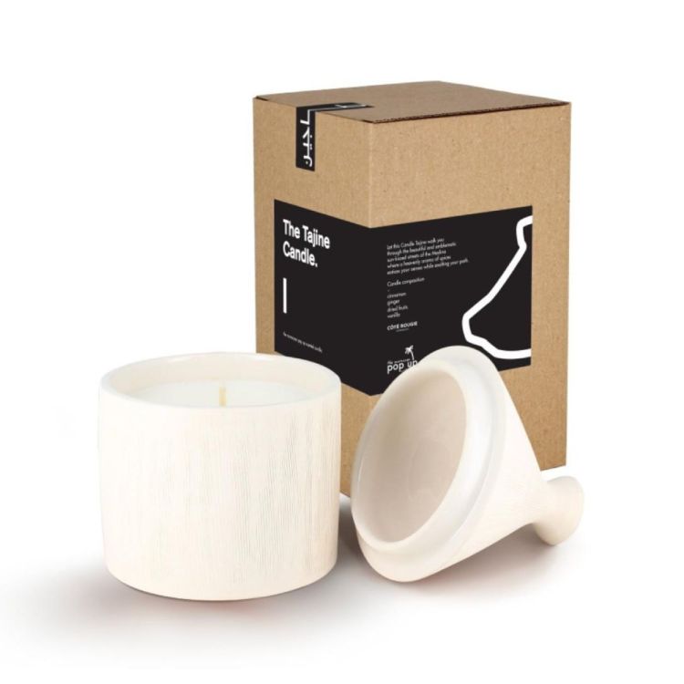 Côté Bougie Marrakech Tajine geurkaars - Skin Sbir (Blanc) - Panache (Koksijde)