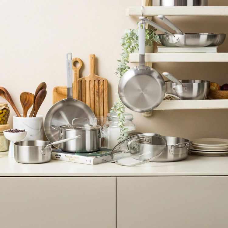 Dagelijkse kost Poêle Proline 3PLY 28cm (Truffelgrijs) - Panache (Koksijde)