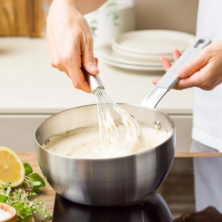 Dagelijkse kost Conische sauspan Proline 3PLY 20cm (Truffelgrijs) - Panache (Koksijde)