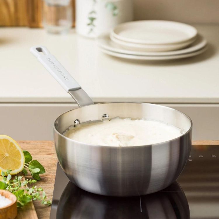 Dagelijkse kost Conische sauspan Proline 3PLY 20cm (Truffelgrijs) - Panache (Koksijde)