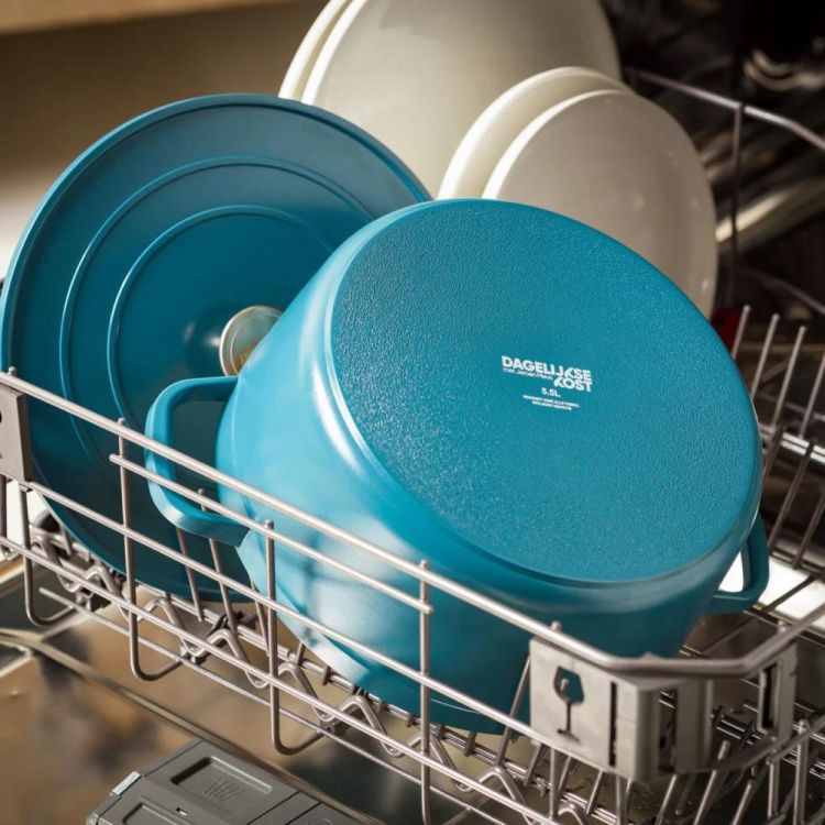 Dagelijkse kost Kookpot met antikleeflaag Proline 26cm (Blauw Groen) - Panache (Koksijde)