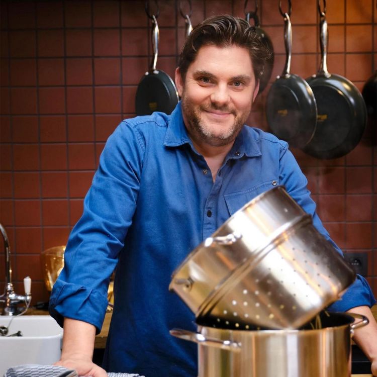 Dagelijkse kost Kookpot met pasta inzet 24cm 6L (Inox) - Panache (Koksijde)