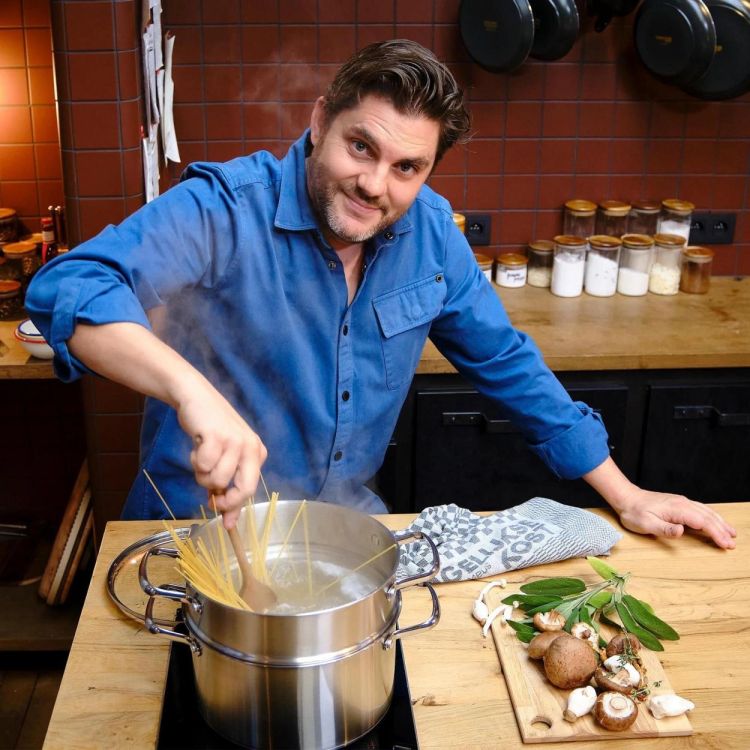 Dagelijkse kost Kookpot met pasta inzet 24cm 6L (Inox) - Panache (Koksijde)