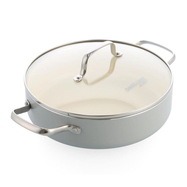 Dagelijkse kost Stoofpan met deksel en stoominzet Proline 26cm (Truffelgrijs) - Panache (Koksijde)