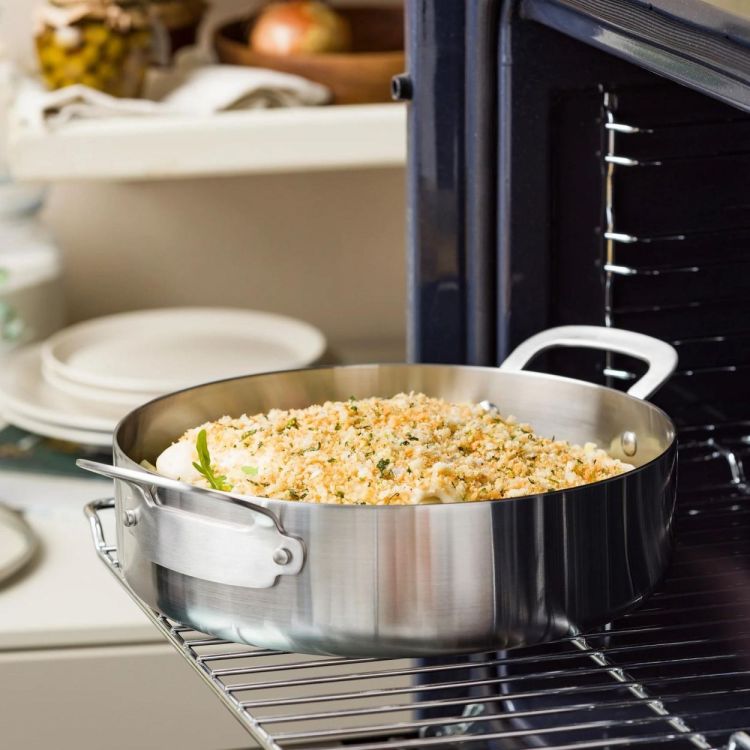 Dagelijkse kost Faitout avec couvercle Proline 3PLY 26cm (Truffelgrijs) - Panache (Koksijde)