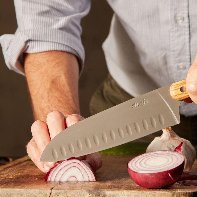 Deejo Cuisine sankai knife Titan (Olive Wood) - Panache (Koksijde)