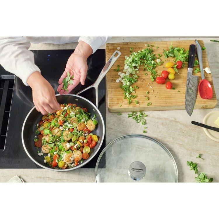 Demeyere Alu Pro 5 Bakpan hoge rand Ceraforce 28cm + gratis deksel (Zwart) - Panache (Koksijde)