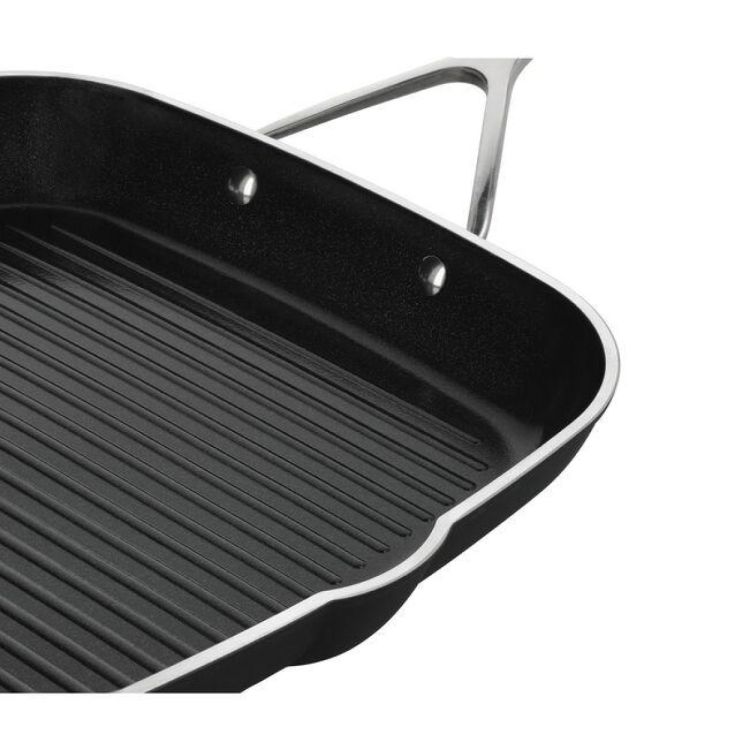 Demeyere Alu Pro 5 Poêle à griller Ceraforce (Zwart) - Panache (Koksijde)