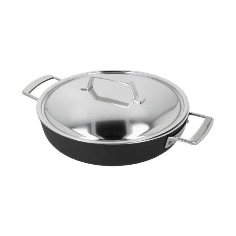 Demeyere Alu Pro 5 Lage Kookpot met deksel Ceraforce 28cm (Zwart) - Panache (Koksijde)