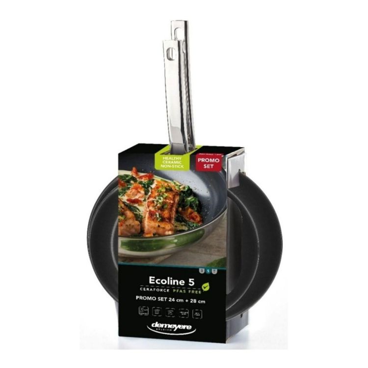 Demeyere Ecoline 5 bakpannenset ceraforce 24+28cm (Inox) - Panache (Koksijde)