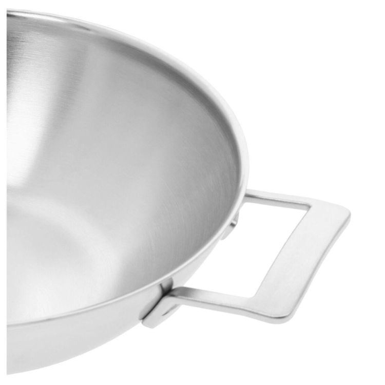 Demeyere Industry 5 Wok 30cm met 2 grepen (Inox) - Panache (Koksijde)