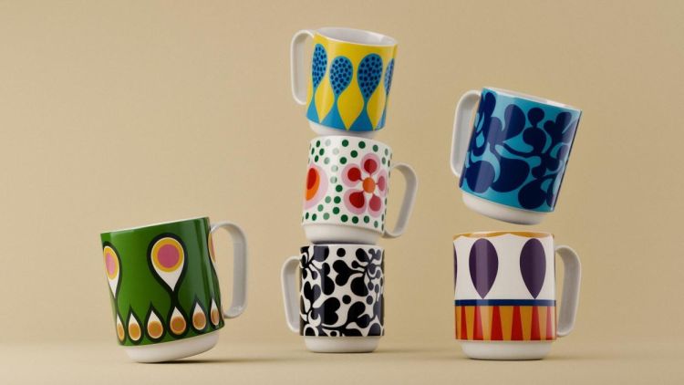 Design House Stockholm Birds 1967 mug No.2 (Multi) - Panache (Koksijde)