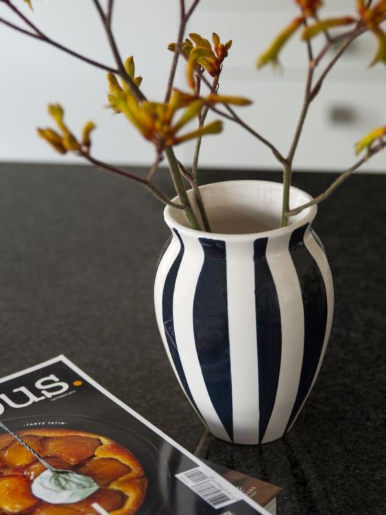 Dishes & Deco Vase Rayures 17cm (Zwart) - Panache (Koksijde)