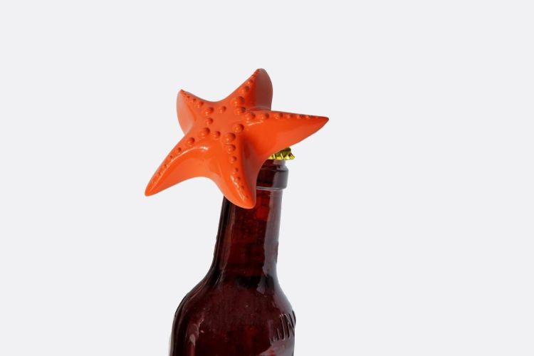 DOIY design Décapsuleur Étoile de mer (Orange) - Panache (Koksijde)