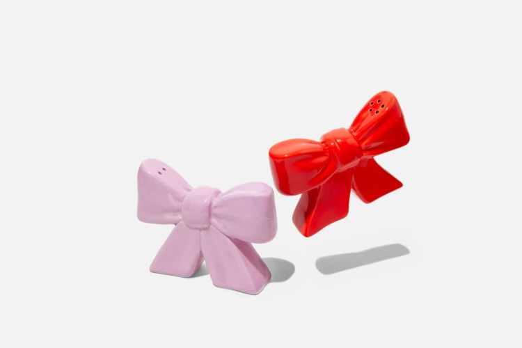 DOIY design Ensemble salière et poivrière Bow (Pink/Red) - Panache (Koksijde)