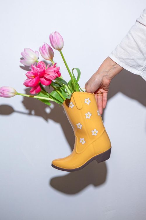 DOIY design Vaas Cowboy Boot (Yellow) - Panache (Koksijde)