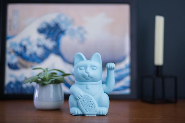 Donkey Lucky Cat 15cm (Light Blue) - Panache (Koksijde)