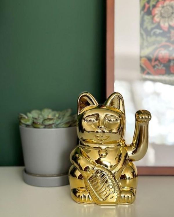 Donkey Lucky Cat 15cm (Shiny Gold) - Panache (Koksijde)