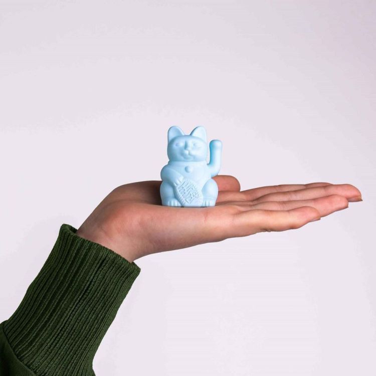 Donkey Lucky Cat Solar 5cm (Light Blue) - Panache (Koksijde)